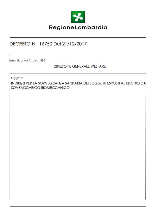 Sovraccarico biomeccanico